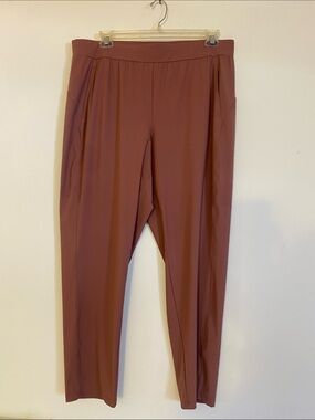 STYLUS Rust-Colored Straight Leg Ponte Pants